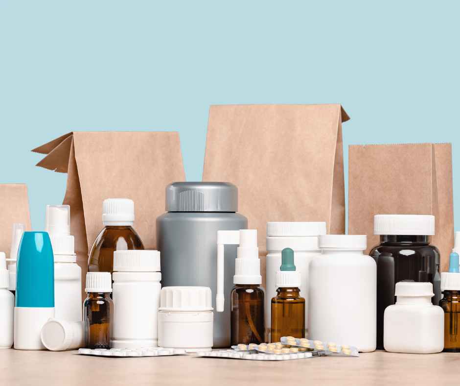 Entrepreneur reviewing private label supplement packaging